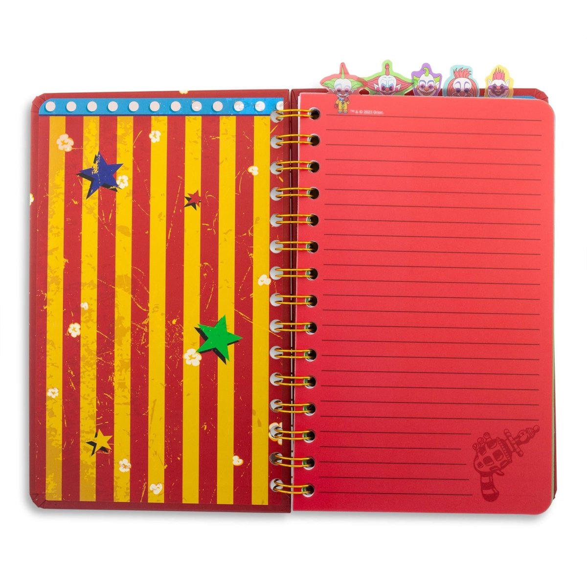 Killer Klowns from Outer Space - 5 Tab Spiral Notebook - Silver Buffalo