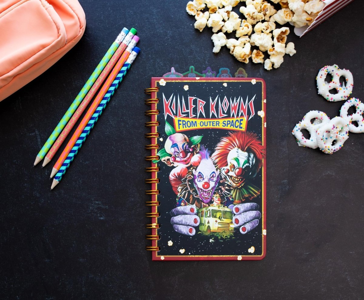 Killer Klowns from Outer Space - 5 Tab Spiral Notebook - Silver Buffalo