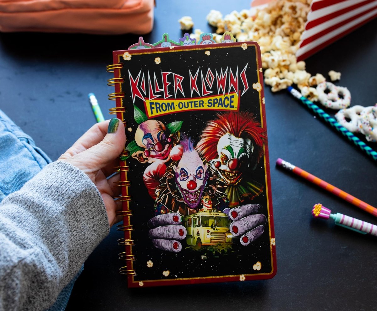 Killer Klowns from Outer Space - 5 Tab Spiral Notebook - Silver Buffalo