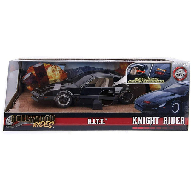 Knight Rider: K.I.T.T. - 1/24 Scale Die Cast Vehicle with Lights - The Last Toy Store