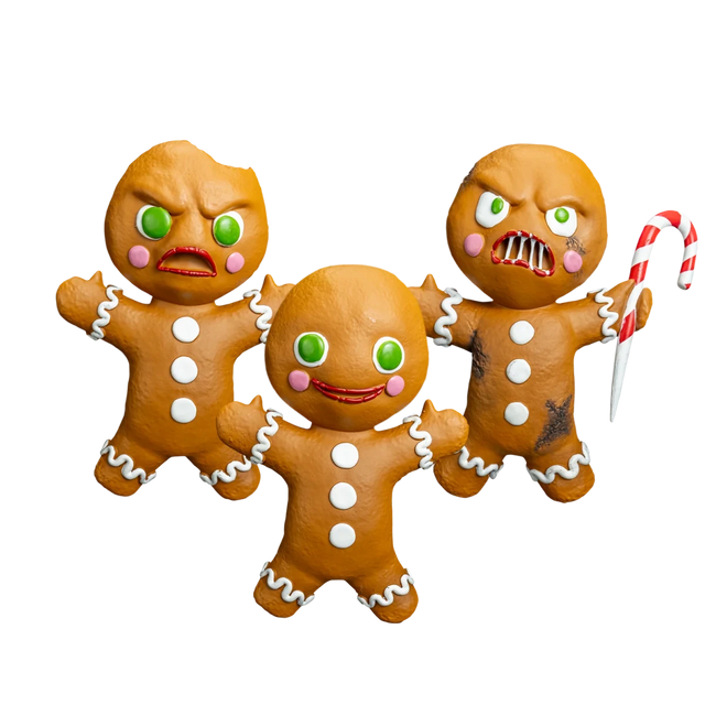 Krampus: Gingerbread Men - 3 Pack - Trick or Treat Studios
