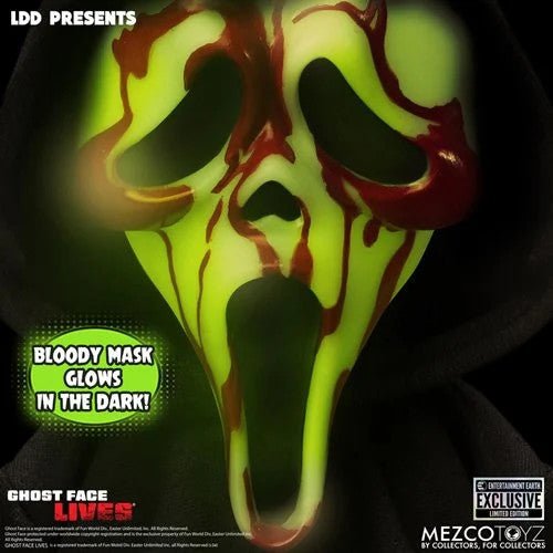 LDD Presents: Ghost Face Glow in the Dark Bloody Mask - 10" EE Exclusive Doll - The Last Toy Store
