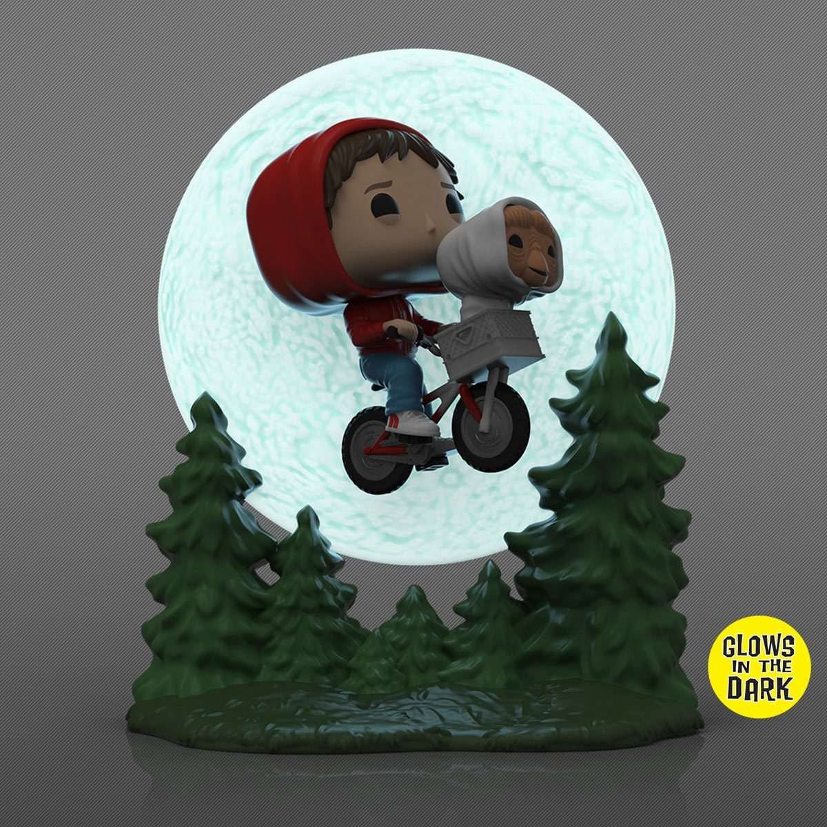 Pop! Moment: E.T. 40th Anniversary - Elliott and E.T. Flying (GITD) - Vinyl Figure - The Last Toy Store