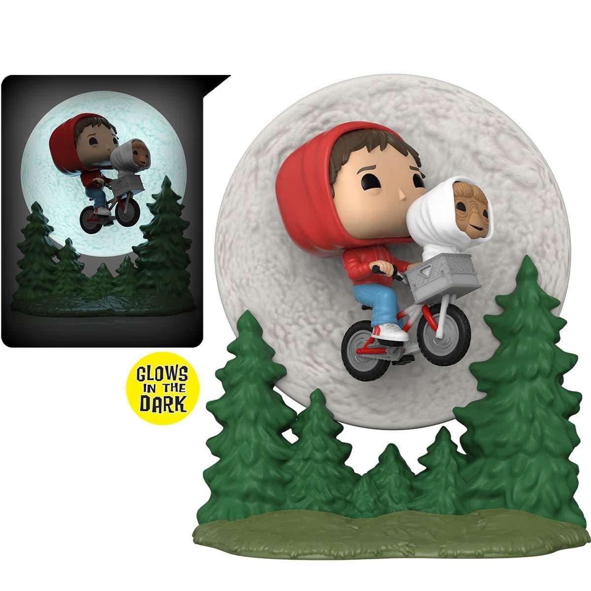 Pop! Moment: E.T. 40th Anniversary - Elliott and E.T. Flying (GITD) - Vinyl Figure - The Last Toy Store
