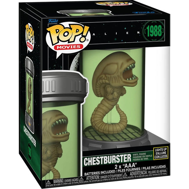 Pop! Movies: Alien Chestburster Premium SFX Light Up Vinyl Figure 1988 - Funko