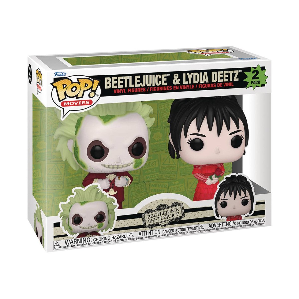 Pop! Movies: Beetlejuice 2 - Beetlejuice and Lydia Deetz - Vinyl Figure 2 Pack - The Last Toy Store