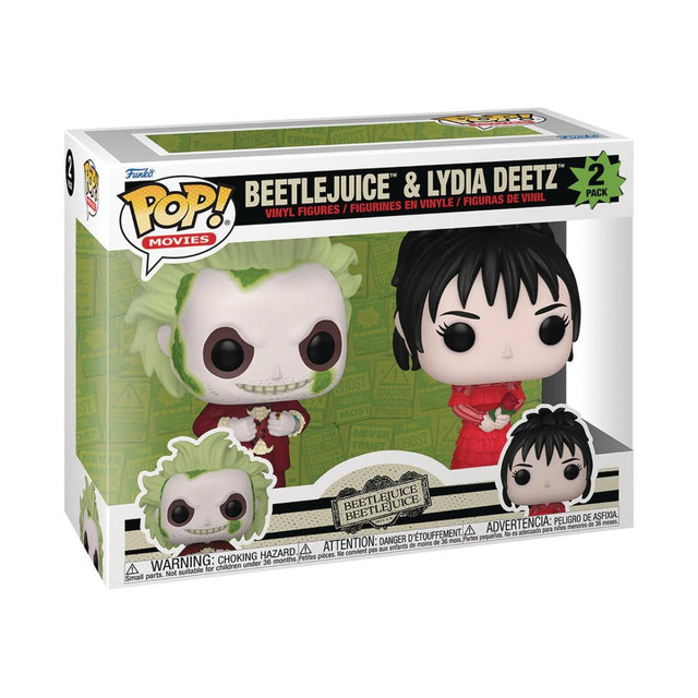 Pop! Movies: Beetlejuice 2 - Beetlejuice and Lydia Deetz - Vinyl Figure 2 Pack - The Last Toy Store