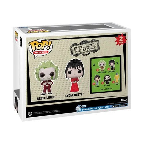 Pop! Movies: Beetlejuice 2 - Beetlejuice and Lydia Deetz - Vinyl Figure 2 Pack - The Last Toy Store