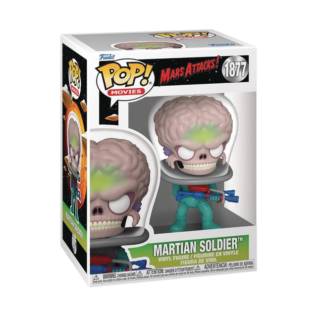 Pop! Movies: Mars Attacks! - Martian Soldier Vinyl Figure - The Last Toy Store