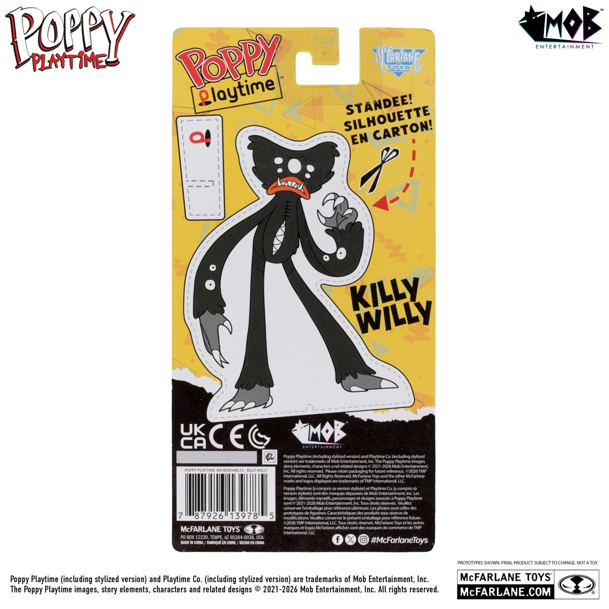 Poppy Playtime: Killy Willy - 4.5" Bendable Figure - McFarlane Toys