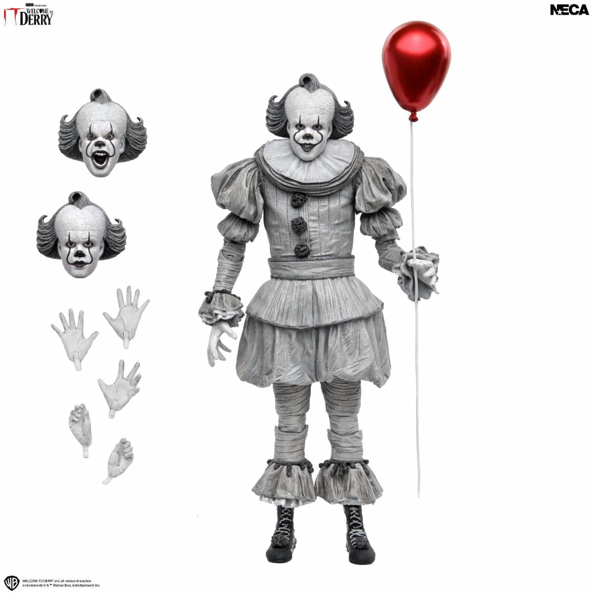 NECA - (Pre-Order) IT: Welcome to Derry: Ultimate Black and White Pennywise - 7" Scale Figure