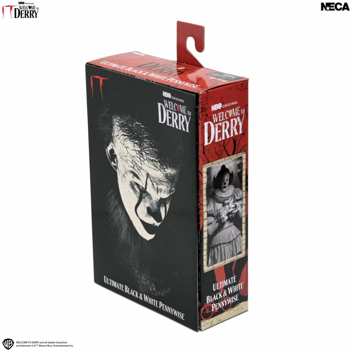 NECA - (Pre-Order) IT: Welcome to Derry: Ultimate Black and White Pennywise - 7" Scale Figure