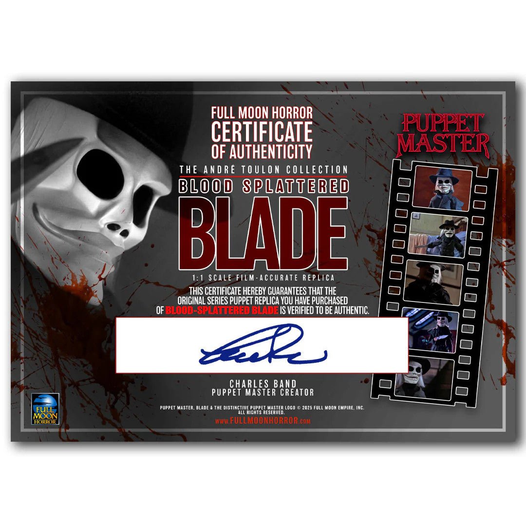Puppet Master: Blood Splattered Blade - Limited Edition 1:1 Replica - The Last Toy Store