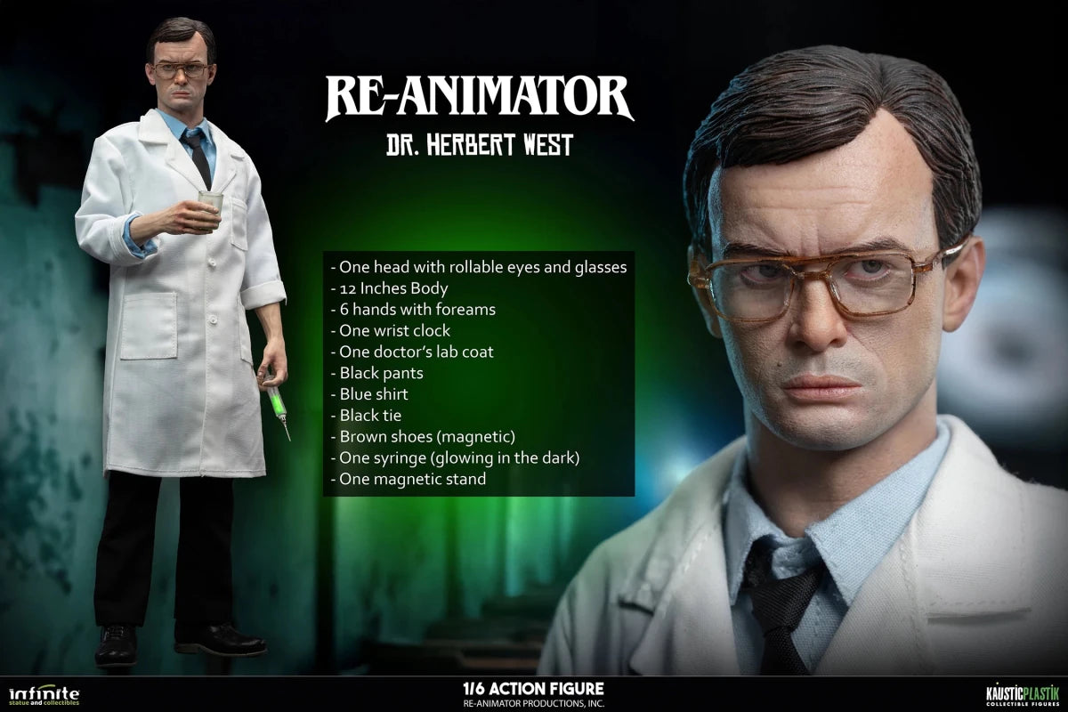 Re - Animator: Doctor Herbert West - Standard 1/6 Scale Figure - Infinite Statue X Kaustic Plastik