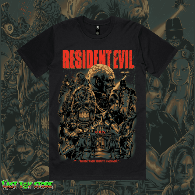 Resident Evil - Black Premium Tee (Pre - Order) - The Last Toy Store