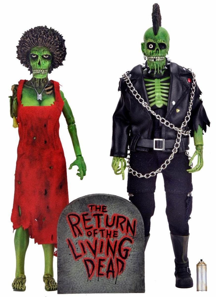 Return of the Living Dead: Poster Zombie Trash and Suicide Clothed 2 Pack - 8" Figures - The Last Toy Store