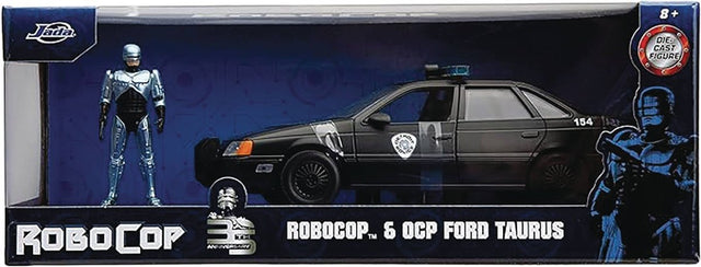 RoboCop: RoboCop Figure and 1986 Ford Taurus - 1/24 Scale Die Cast - Jada Toys