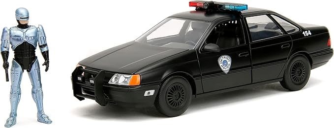 RoboCop: RoboCop Figure and 1986 Ford Taurus - 1/24 Scale Die Cast - Jada Toys