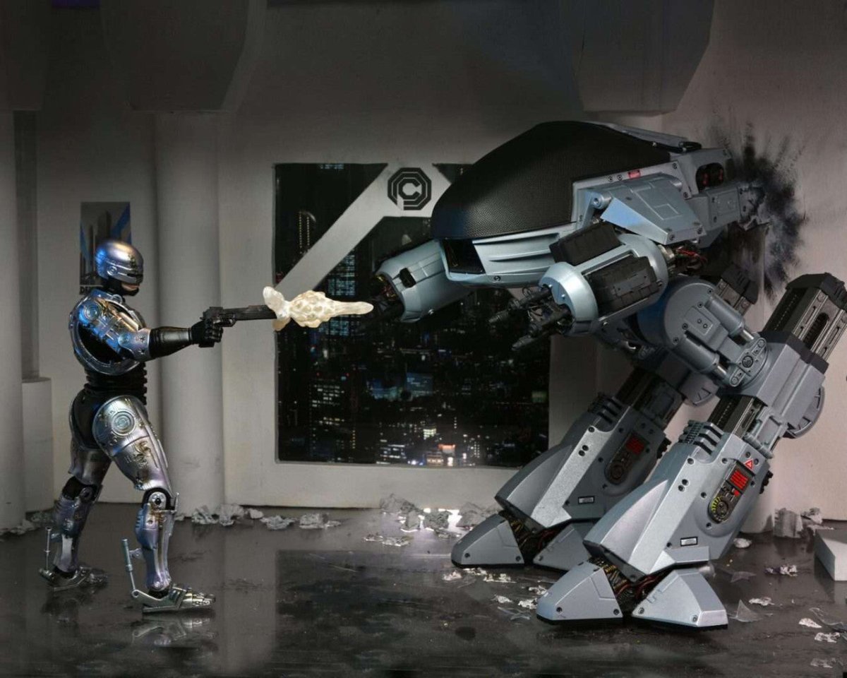 NECA RoboCop: Ultimate Battle Damaged RoboCop W/Chair 7” Scale Action Figure