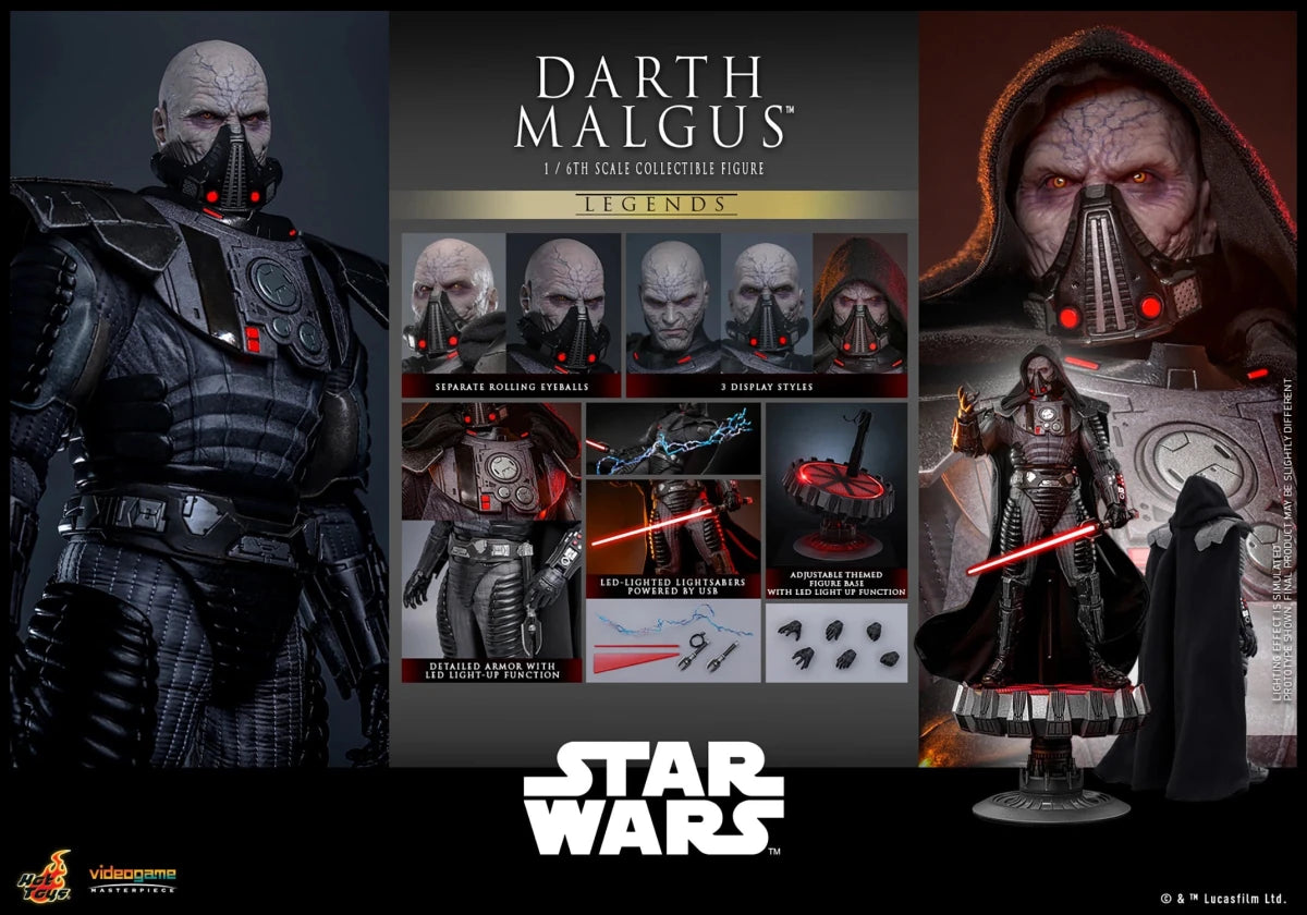 Star Wars Legends: Darth Malgus - 1/6 Scale Figure - Hot Toys