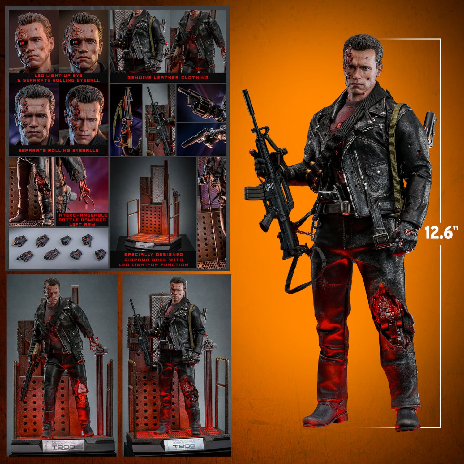 Terminator 2: T-800 (Battle Damaged Version 2.0) - 1/6 Scale Figure (Pre-Order)