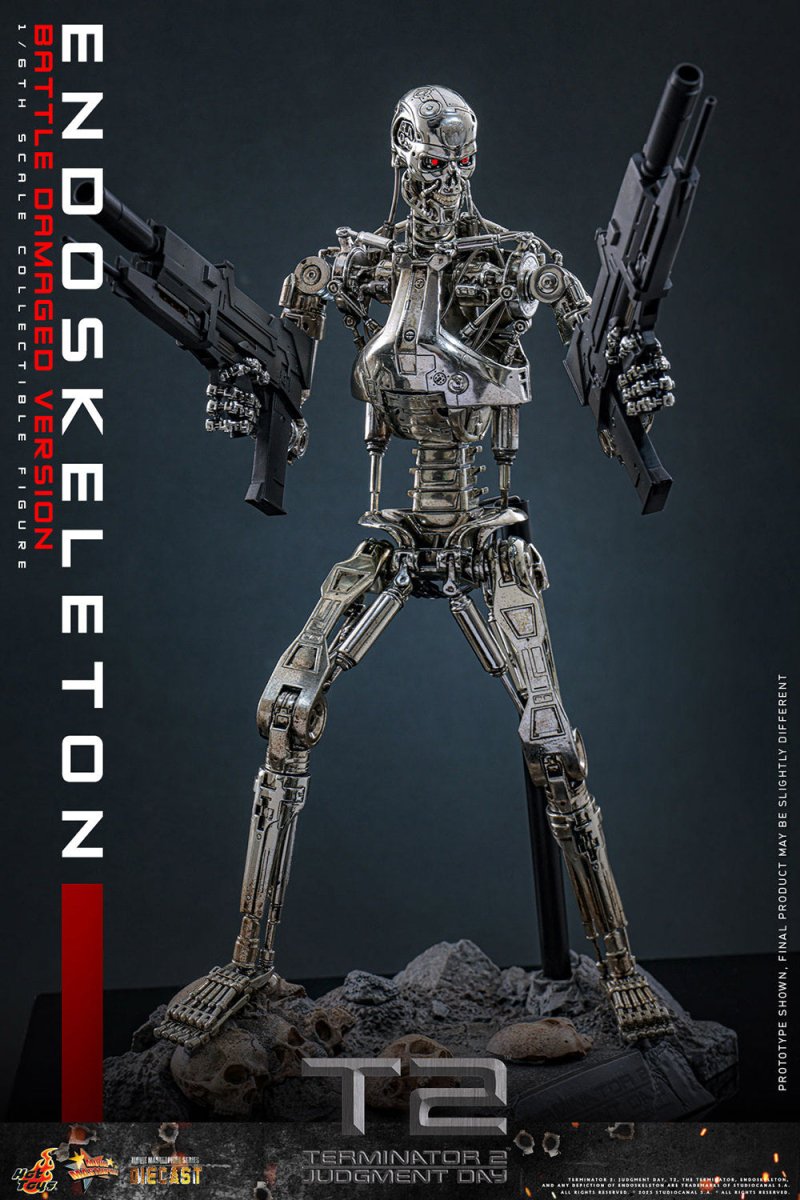 Terminator 2: Battle Damaged Endoskeleton - 1/6 Scale Figure - Hot Toys