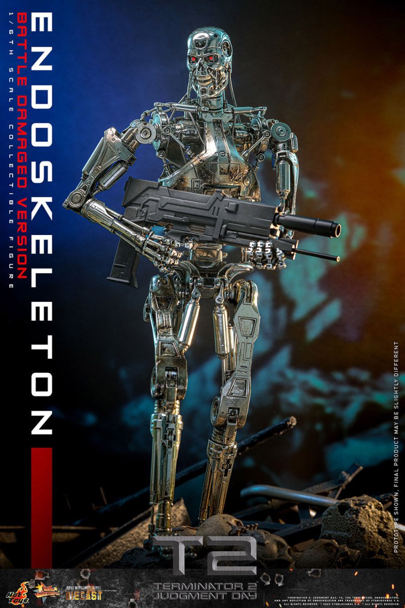Terminator 2: Battle Damaged Endoskeleton - 1/6 Scale Figure - Hot Toys