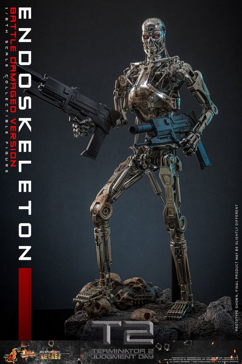 Terminator 2: Battle Damaged Endoskeleton - 1/6 Scale Figure - Hot Toys
