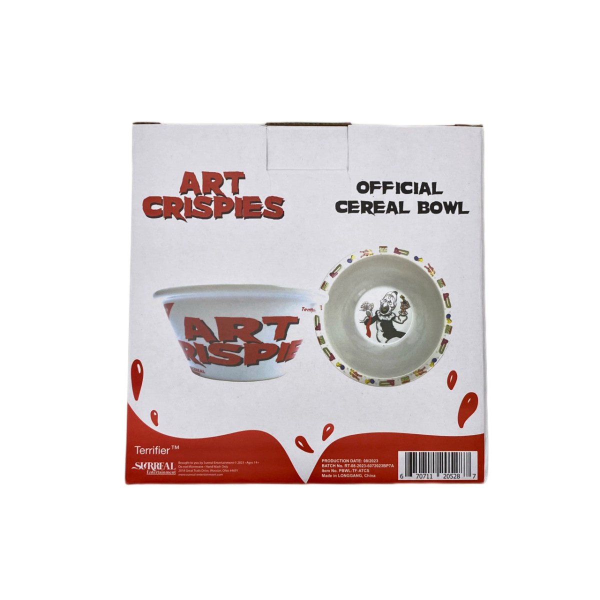 Terrifier 2: Art Crispies Cereal Bowl - Surreal Entertainment