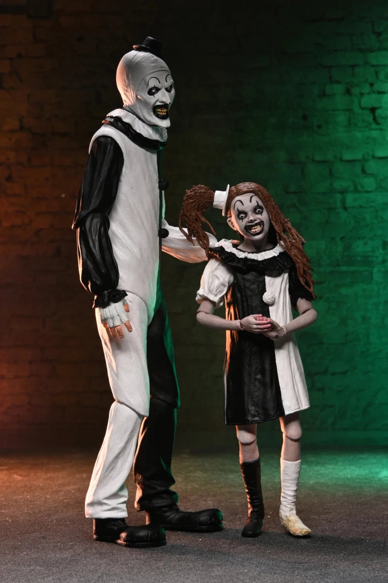 Terrifier 2: Ultimate Art the Clown and Little Pale Girl - 7" Scale Figure 2 Pack - NECA