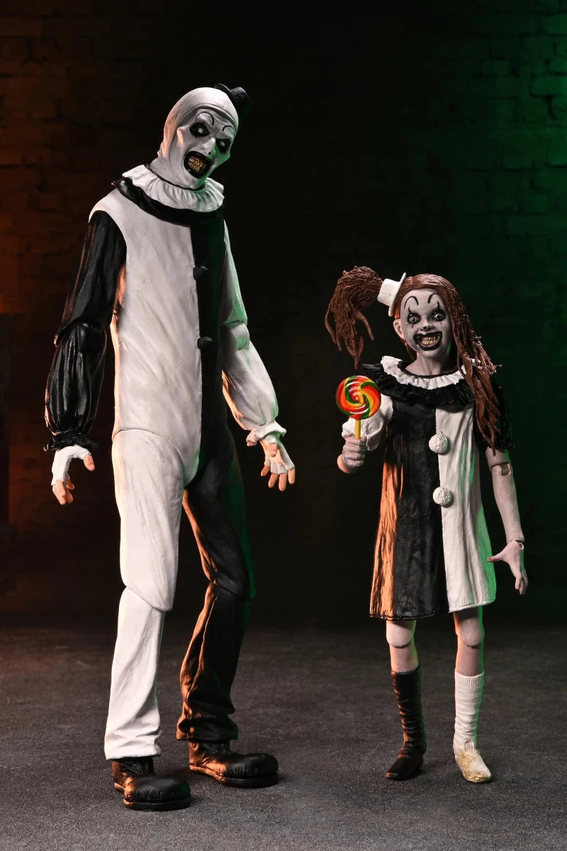 Terrifier 2: Ultimate Art the Clown and Little Pale Girl - 7" Scale Figure 2 Pack - NECA