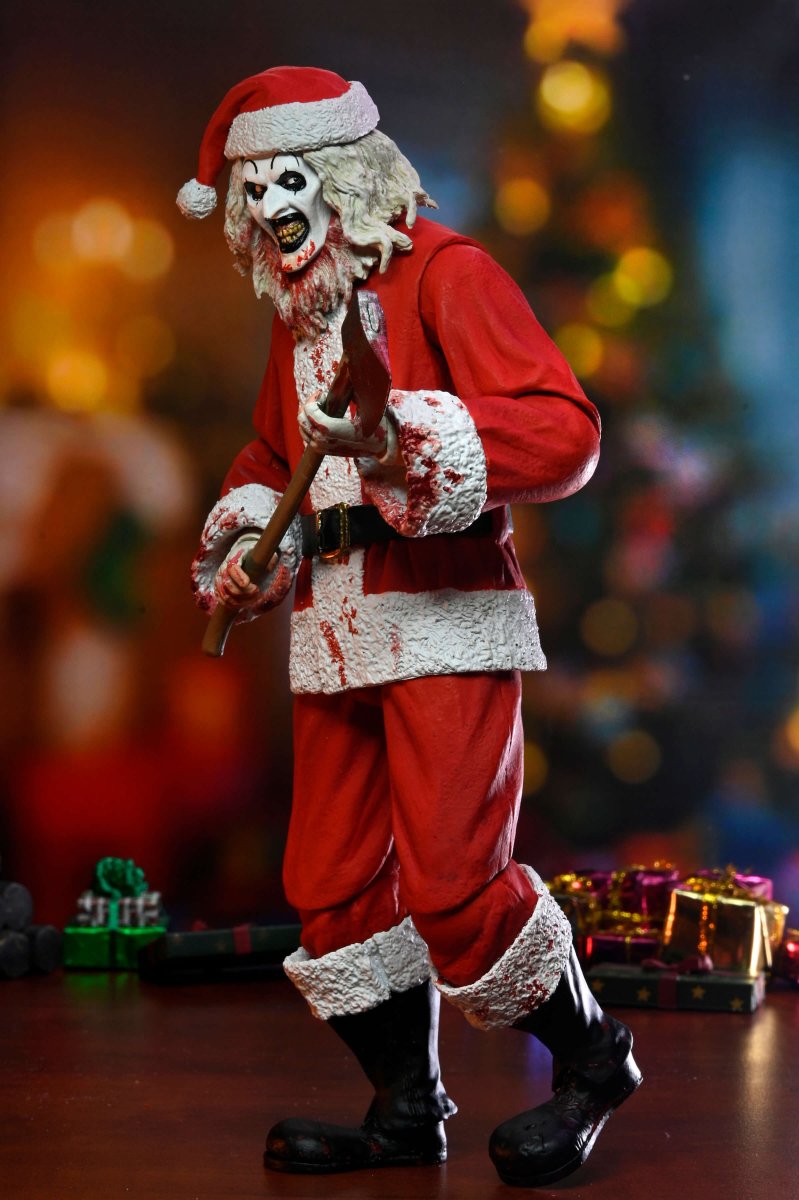 Terrifier 3: Ultimate Santa Art the Clown (Bloody) - 7" Scale Figure - NECA