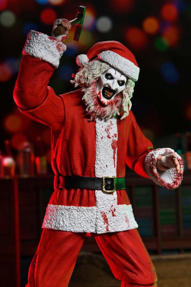 Terrifier 3: Ultimate Santa Art the Clown (Bloody) - 7" Scale Figure - NECA