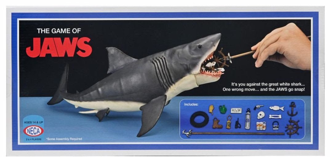 The Game of Jaws - 50th Anniversary Game and 12" Bruce the Shark - The Last Toy Store