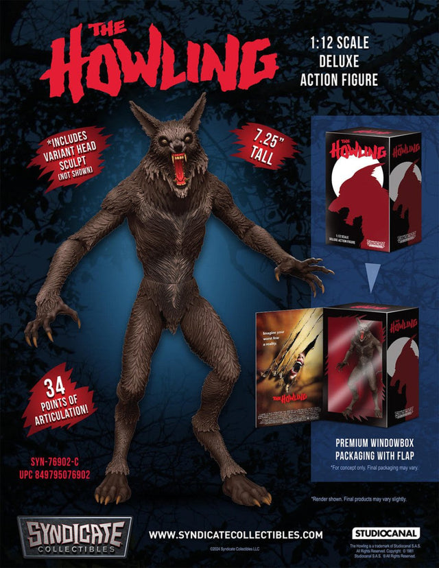The Howling: Werewolf - 1/12 Scale Figure - The Last Toy Store