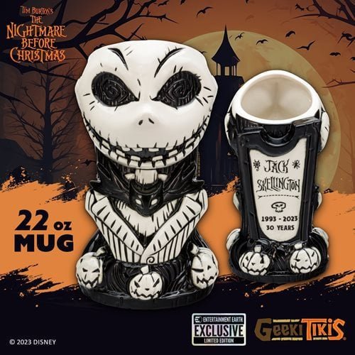 The Nightmare Before Christmas: Jack Skellington 30th Anniversary - Geeki Tiki Mug EE Exclusive - The Last Toy Store