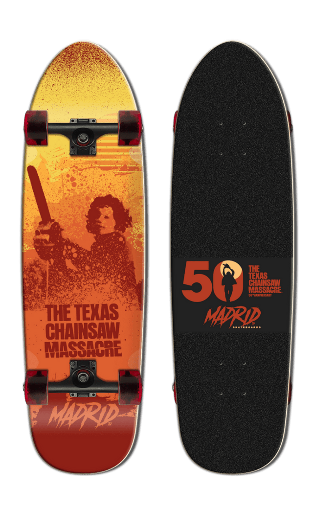 The Texas Chainsaw Massacre (1974) - Limited Edition Sunrise Chainsaw Complete Cruiser Skate Deck - The Last Toy Store