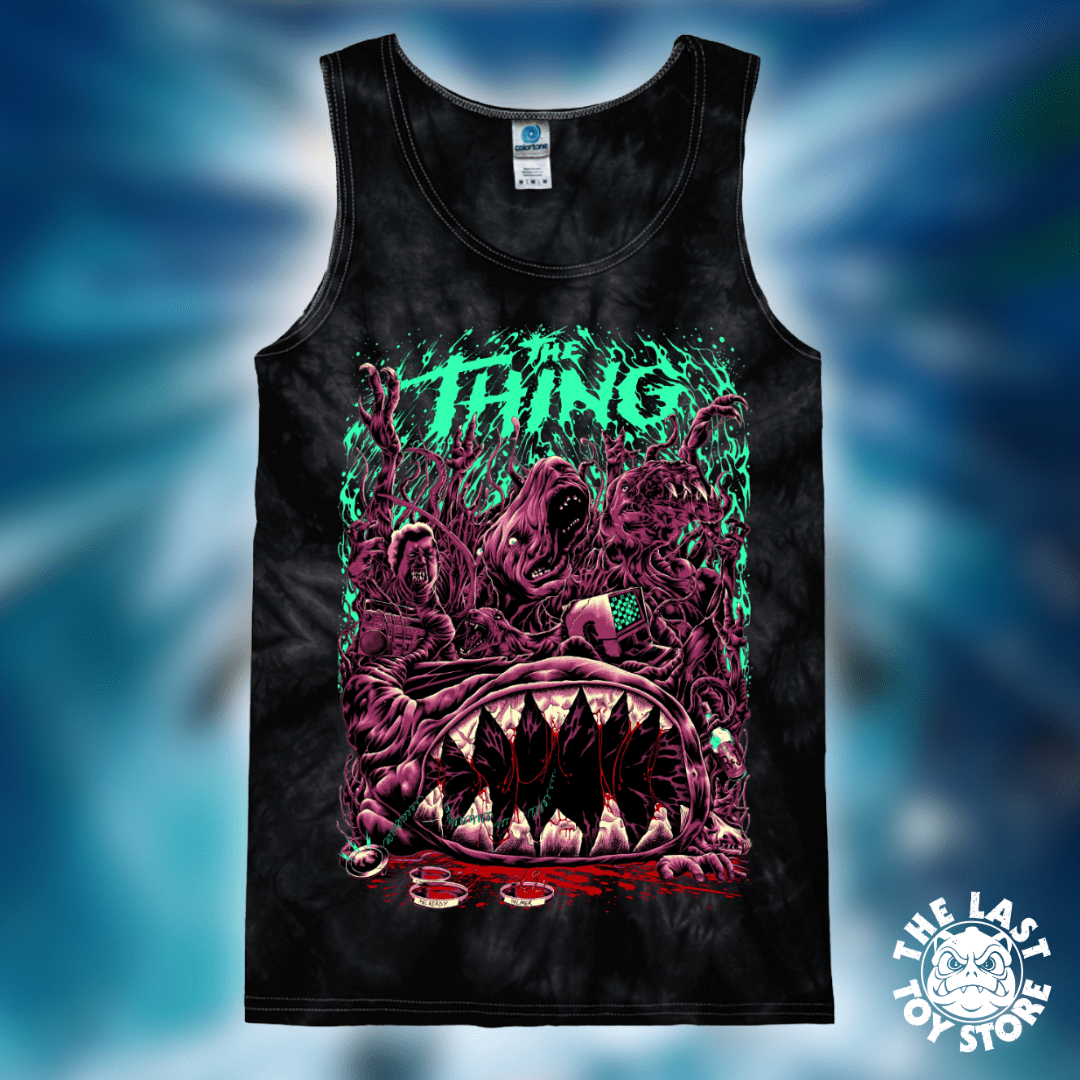 The Thing - Spider Black Tie Dye Tank Top - The Last Toy Store