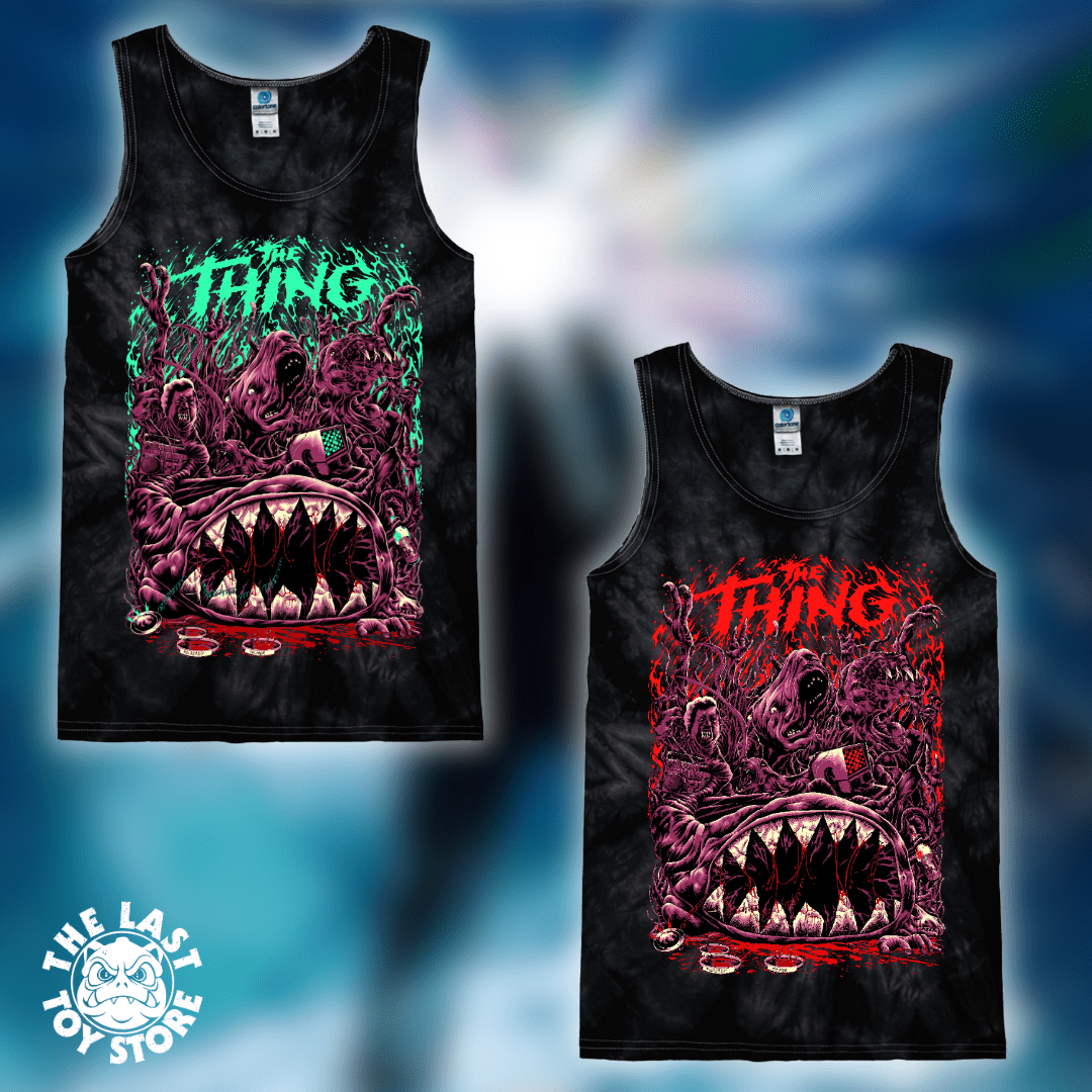 The Thing - Spider Black Tie Dye Tank Top - The Last Toy Store