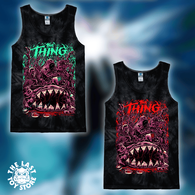 The Thing - Spider Black Tie Dye Tank Top - The Last Toy Store