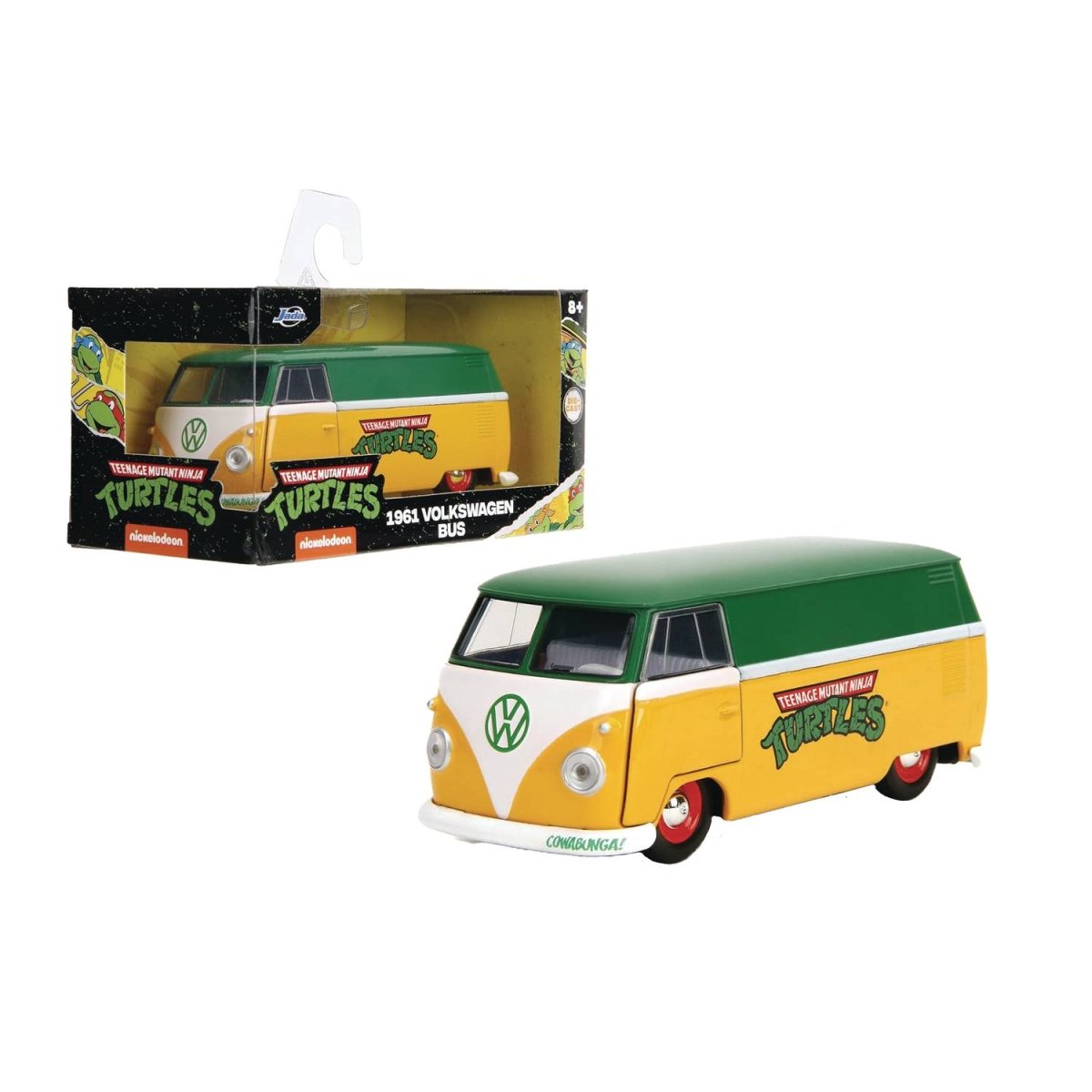 TMNT: 1961 VW Bus - 1/32 Scale Die Cast Hollywood Rides - Jada Toys