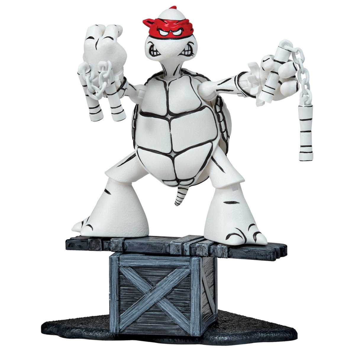 TMNT: Black and White Original Sketch Turtles 40th Anniversary PX - Set of 4 - The Last Toy Store