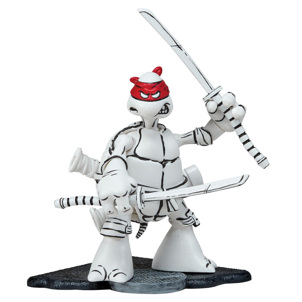 TMNT: Black and White Original Sketch Turtles 40th Anniversary PX - Set of 4 - The Last Toy Store