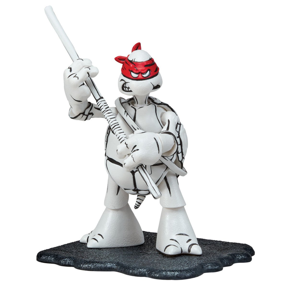 TMNT: Black and White Original Sketch Turtles 40th Anniversary PX - Set of 4 - The Last Toy Store