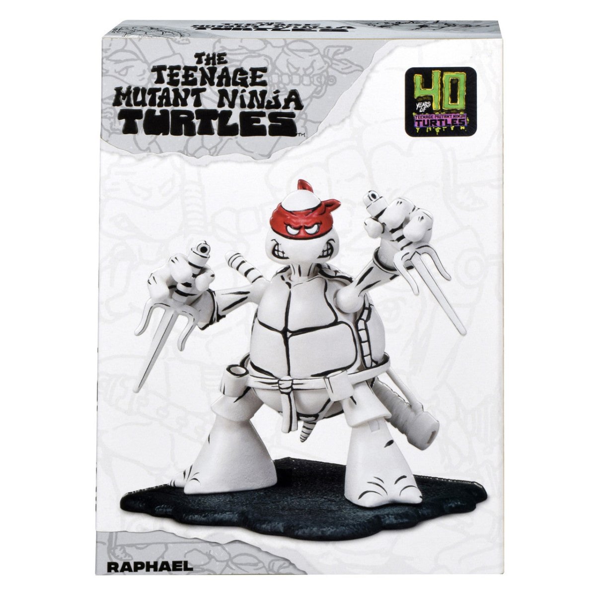 TMNT: Black and White Original Sketch Turtles 40th Anniversary PX - Set of 4 - The Last Toy Store