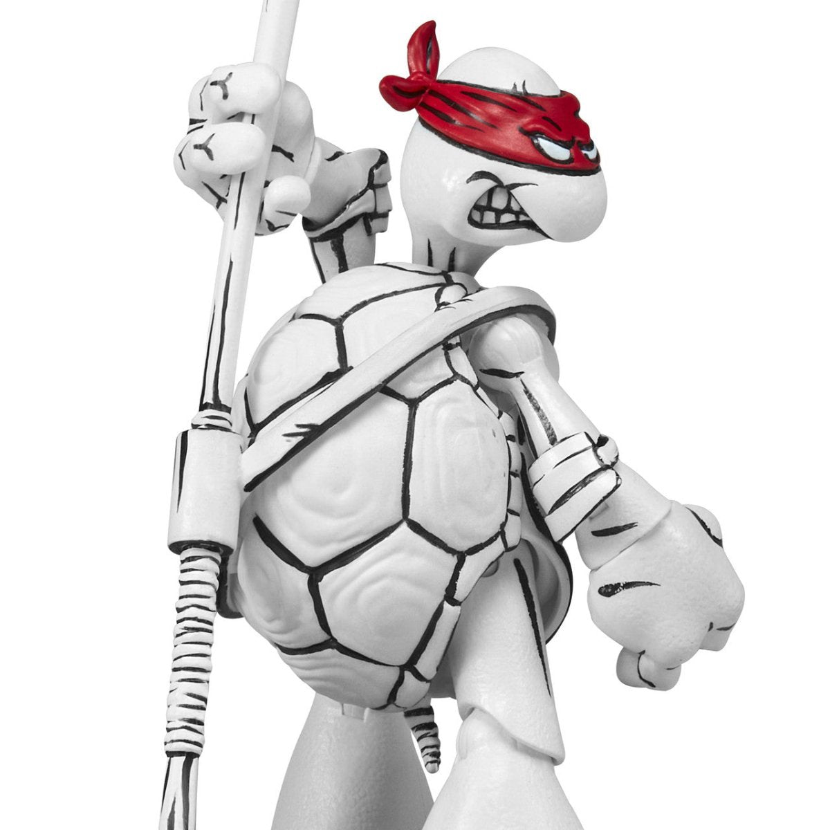 TMNT: Black and White Original Sketch Turtles 40th Anniversary PX - Set of 4 - The Last Toy Store