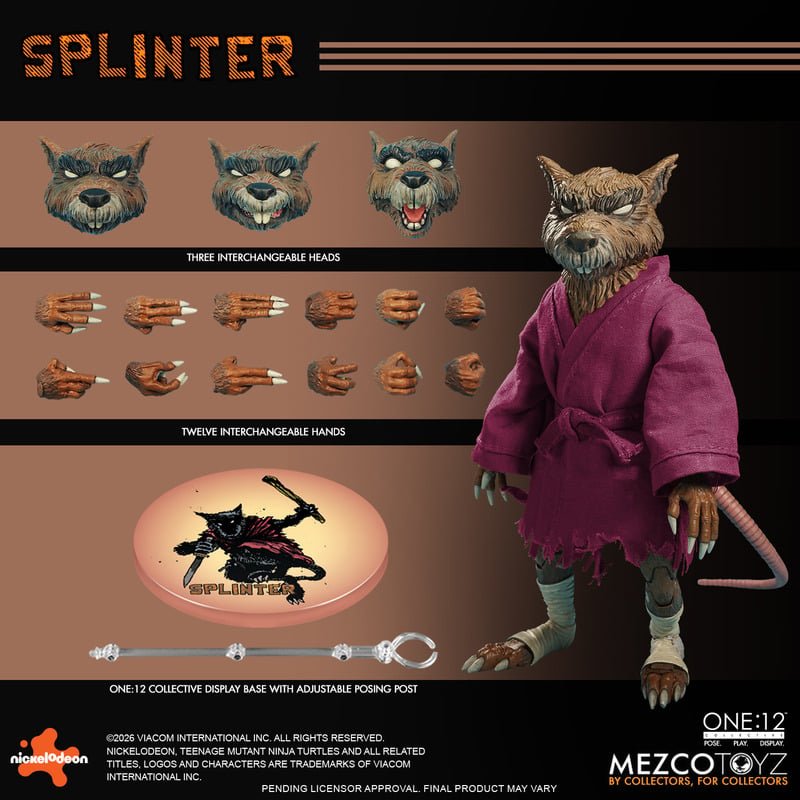 TMNT: Master Splinter - One:12 Collective Figure - Mezco Toyz