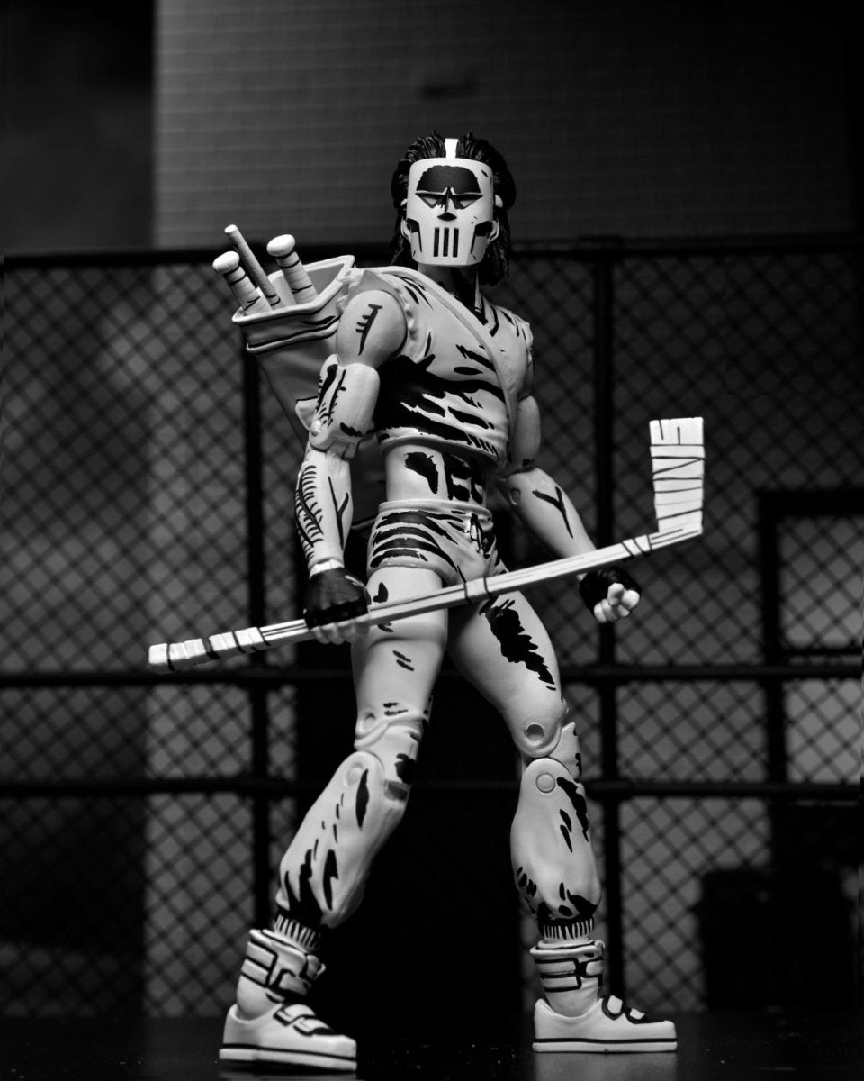TMNT (Mirage Comics): Casey Jones (B&W) - 7" Scale Figure - NECA