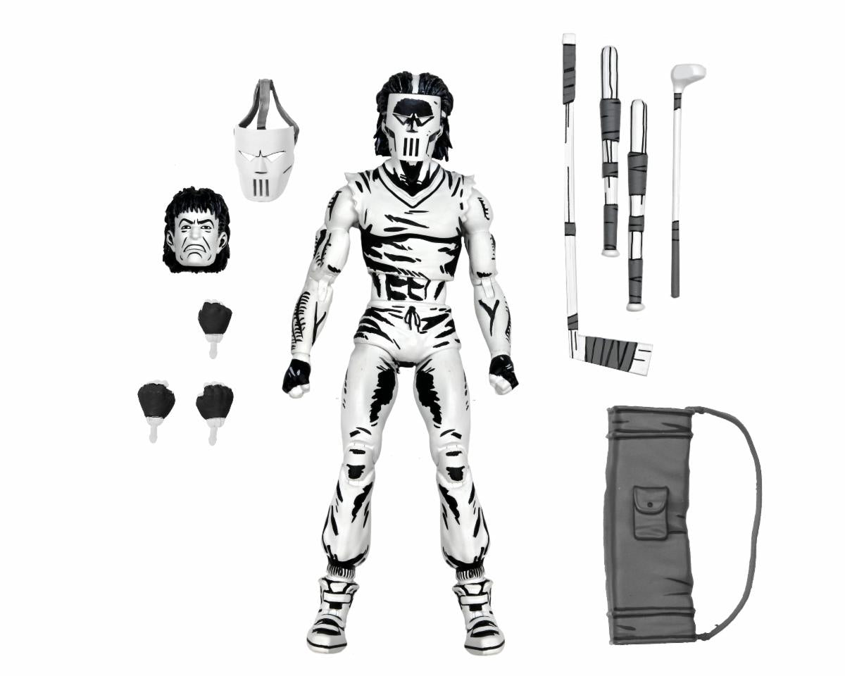 TMNT (Mirage Comics): Casey Jones (B&W) - 7" Scale Figure - NECA