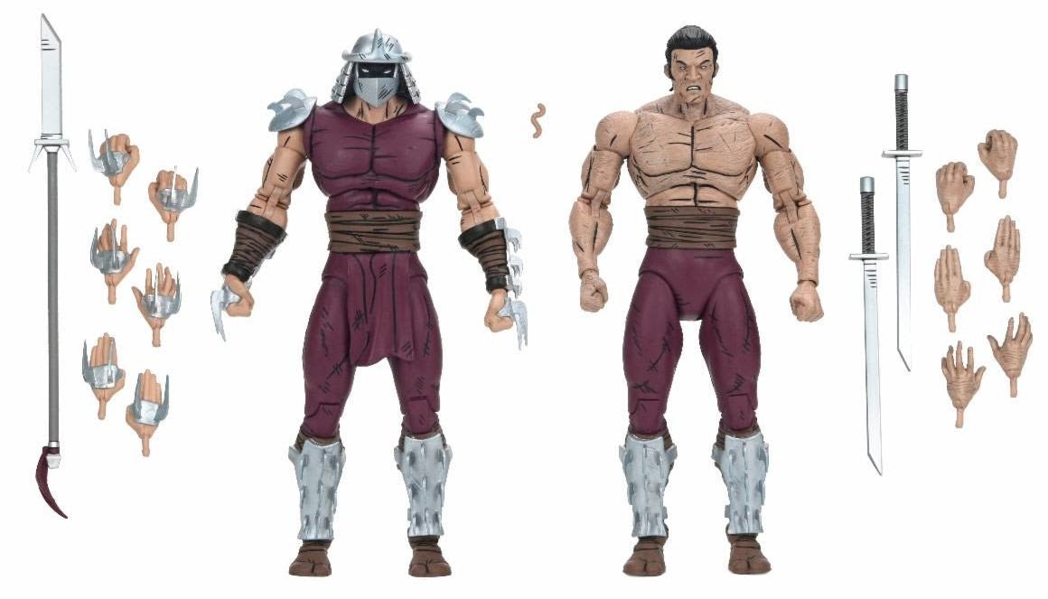 TMNT (Mirage Comics): Worms of Madness Shredder - 7" Scale Figure 2 Pack - NECA